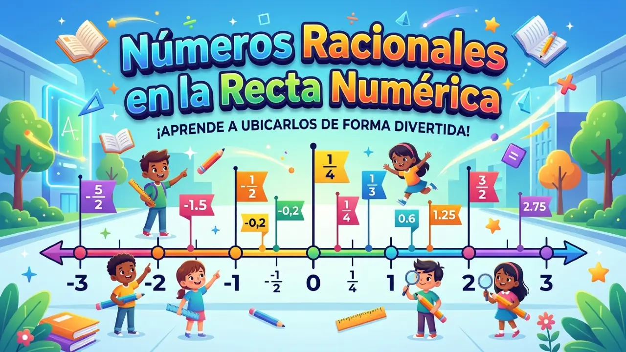 Números racionales en la recta numérica