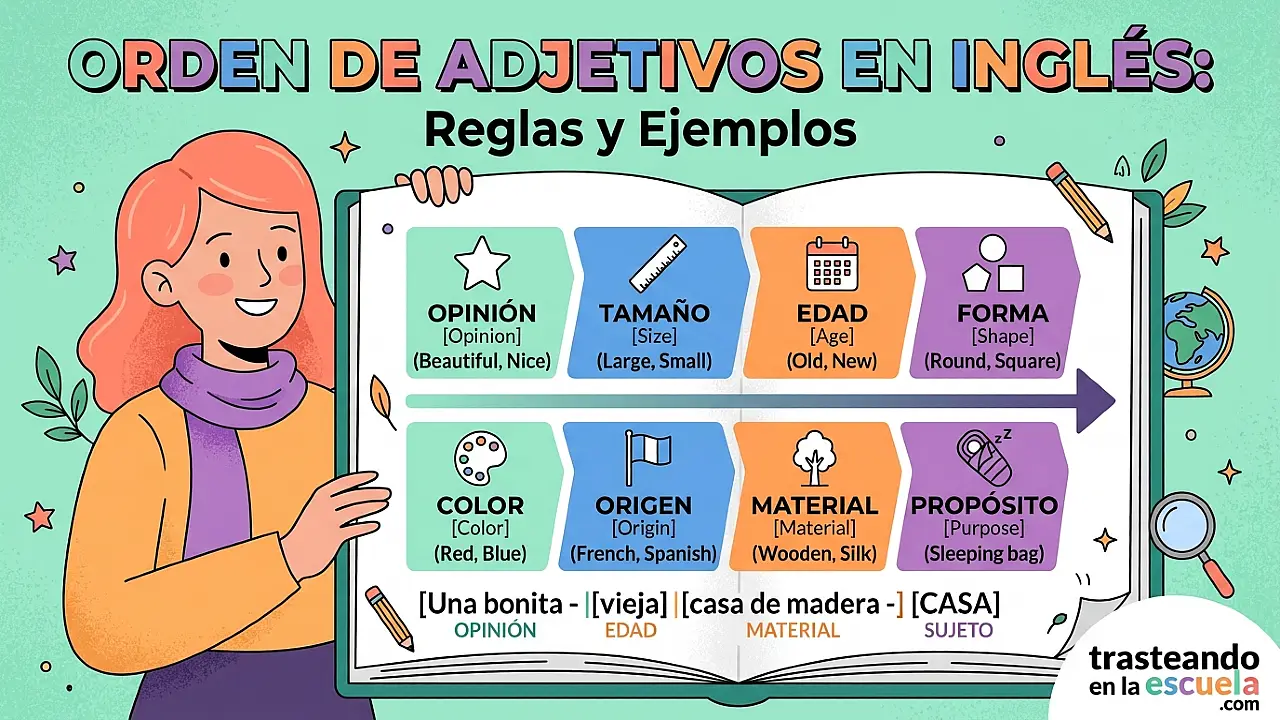 Orden de los adjetivos en inglés: reglas y ejemplos