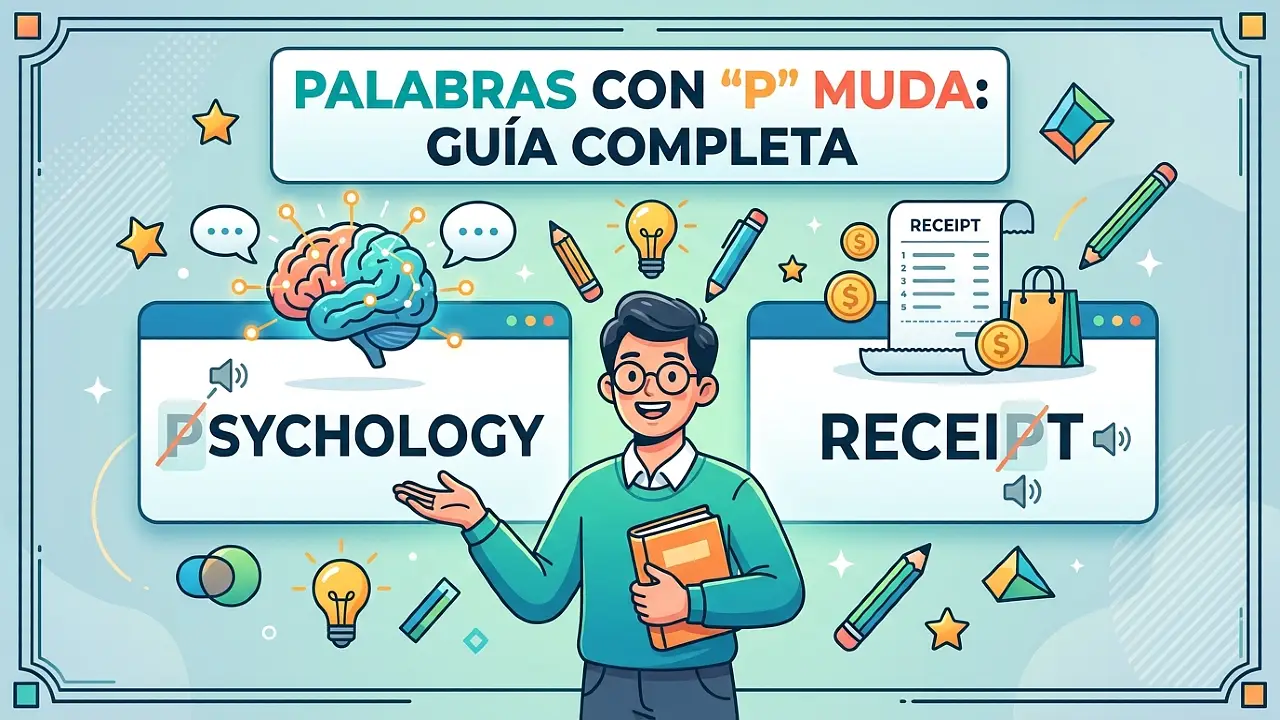 Palabras con Silent P: guía completa (psychology, receipt)