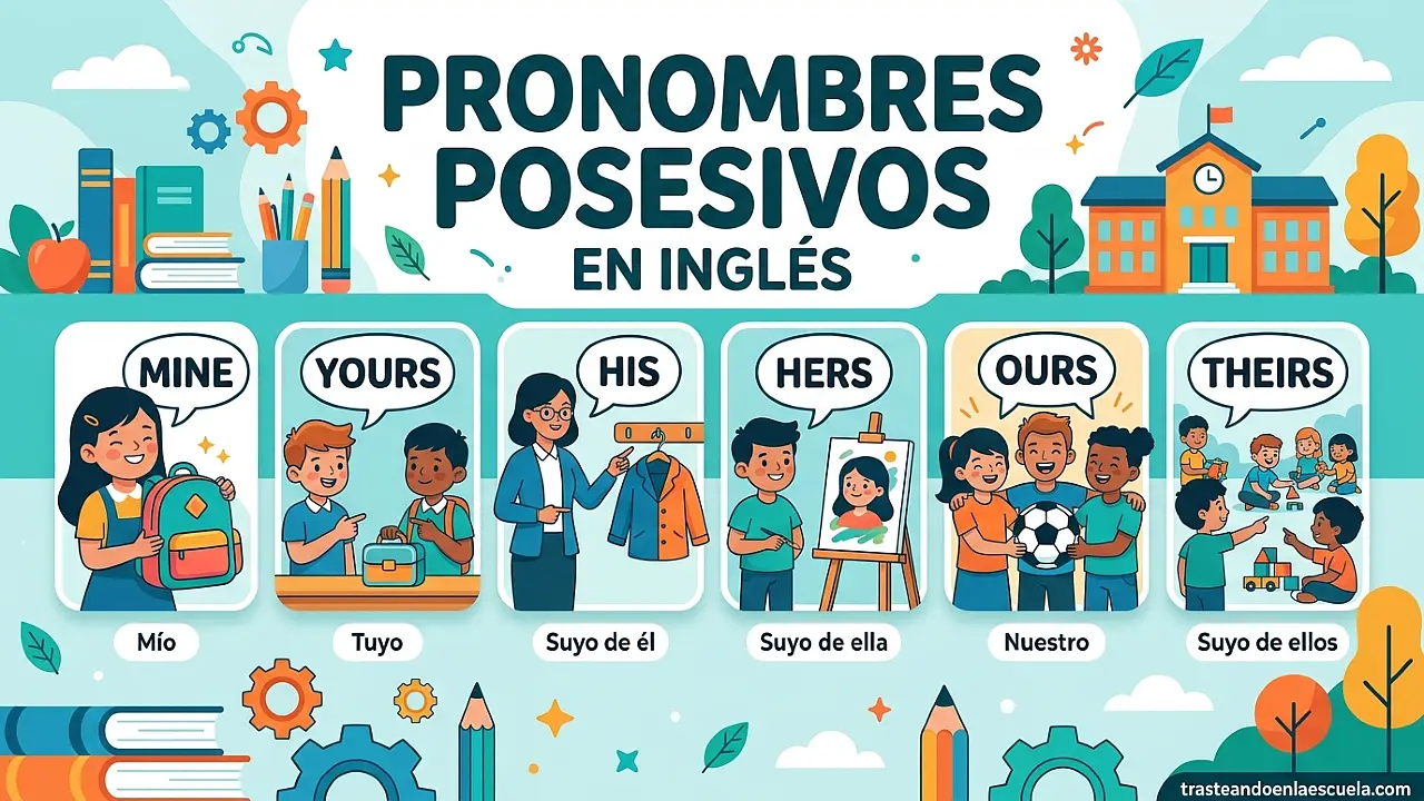 Possessive Pronouns: mine, yours, his, hers, ours, theirs