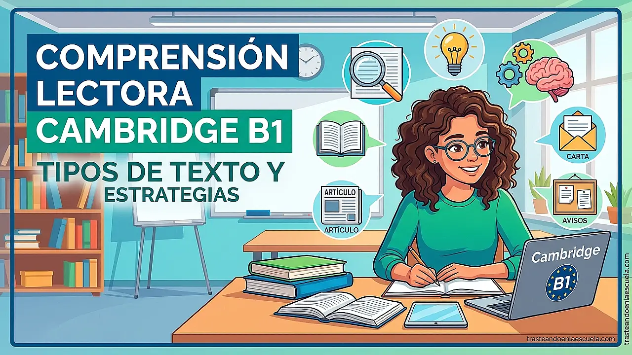 Reading del Cambridge B1: tipos de textos y estrategias