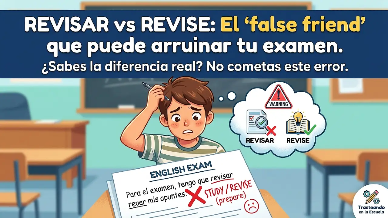 Revisar vs Revise: el falso amigo británico que puede arruinar tu examen