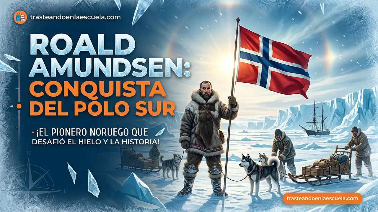 Roald Amundsen: conquista del Polo Sur