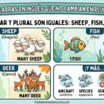 Singular y plural iguales en inglés: sheep, fish, deer y más