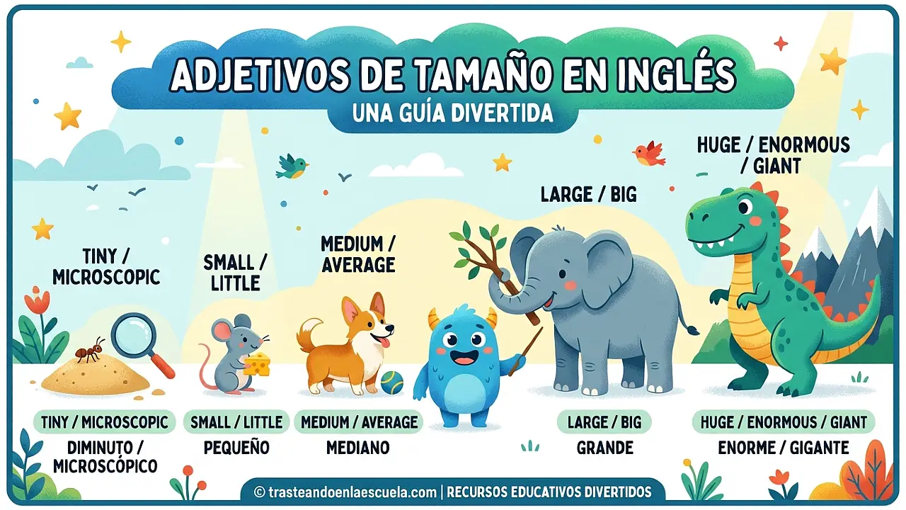 Size adjectives: todos los adjetivos para expresar tamaño en inglés