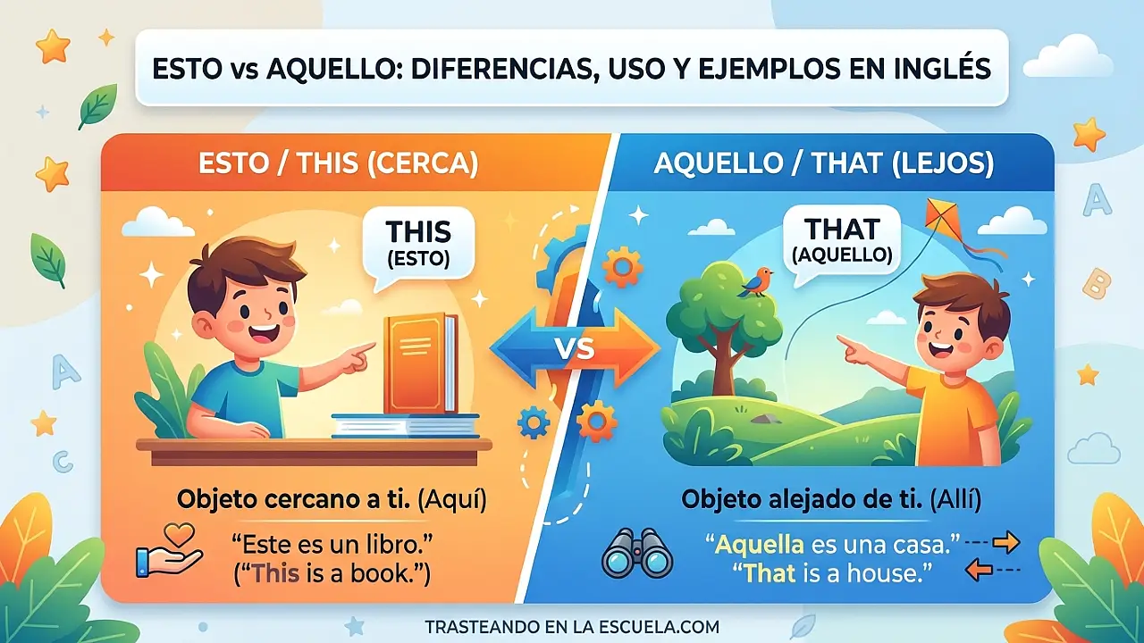 This vs That: diferencia, uso y ejemplos en inglés