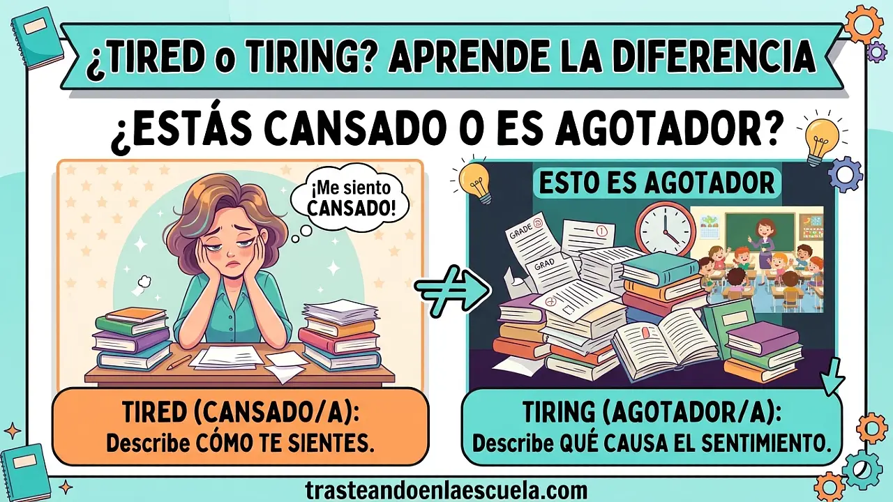 Tired vs Tiring: ¿estás cansado o es agotador?