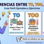 To, Too, Two: diferencias, ejemplos y ejercicios