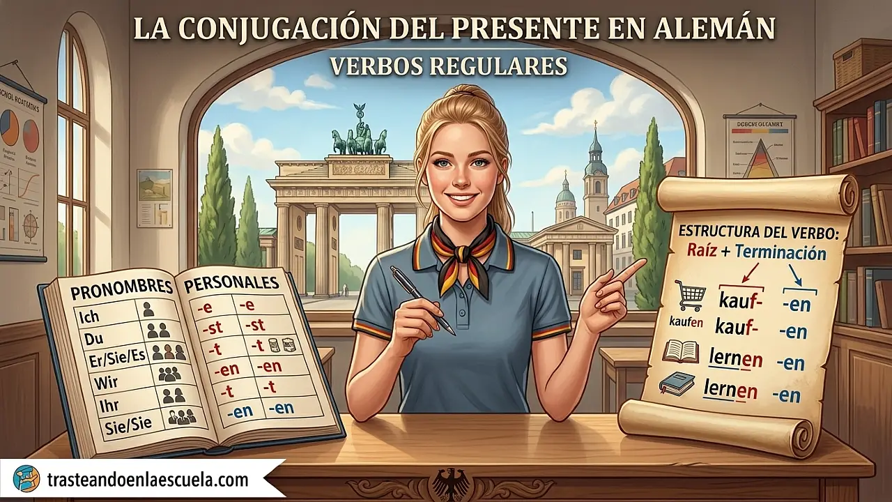 Conjugación del presente en alemán: verbos regulares