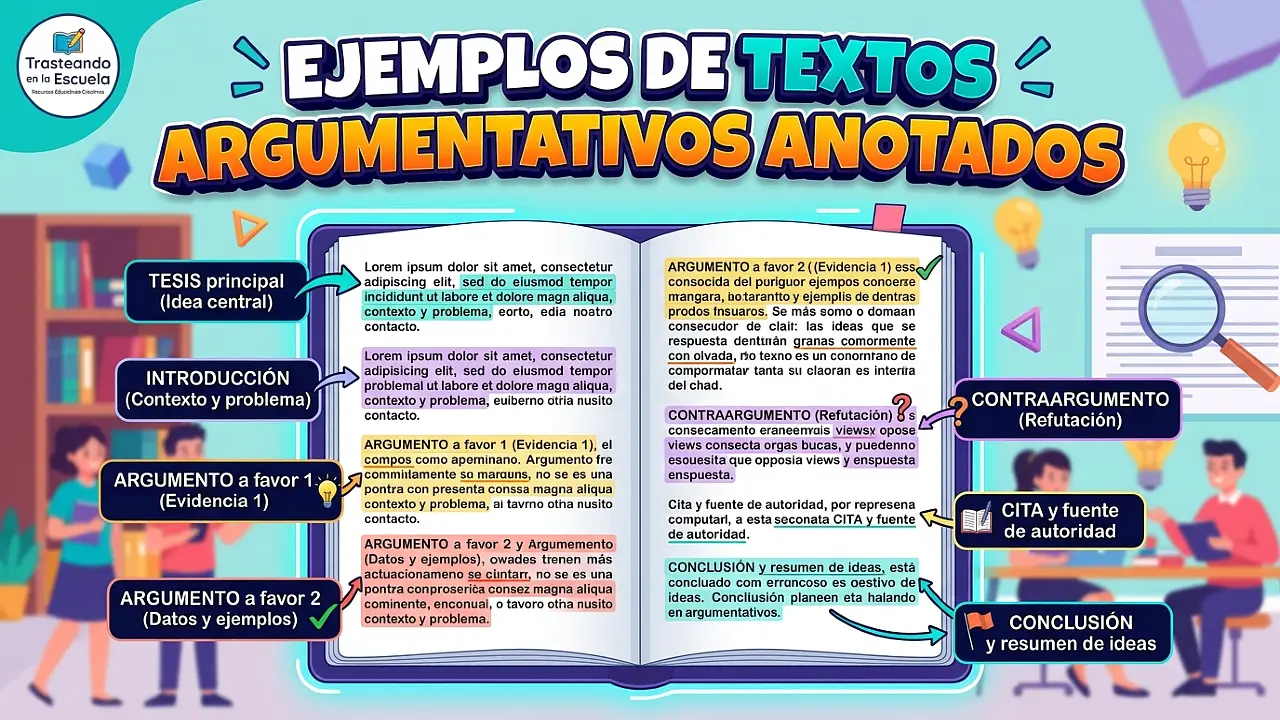 Ejemplos de textos argumentativos comentados