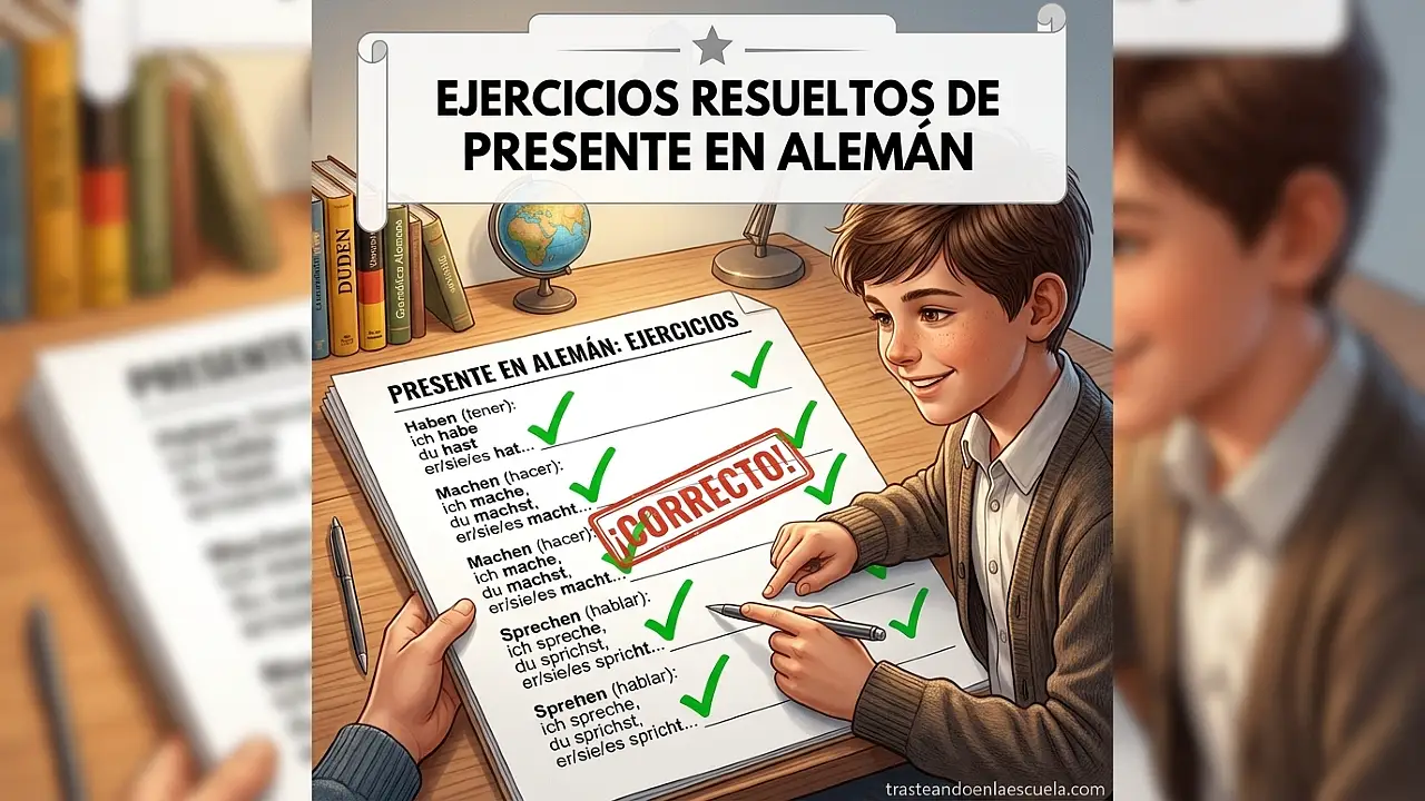 Ejercicios de presente en alemán resueltos