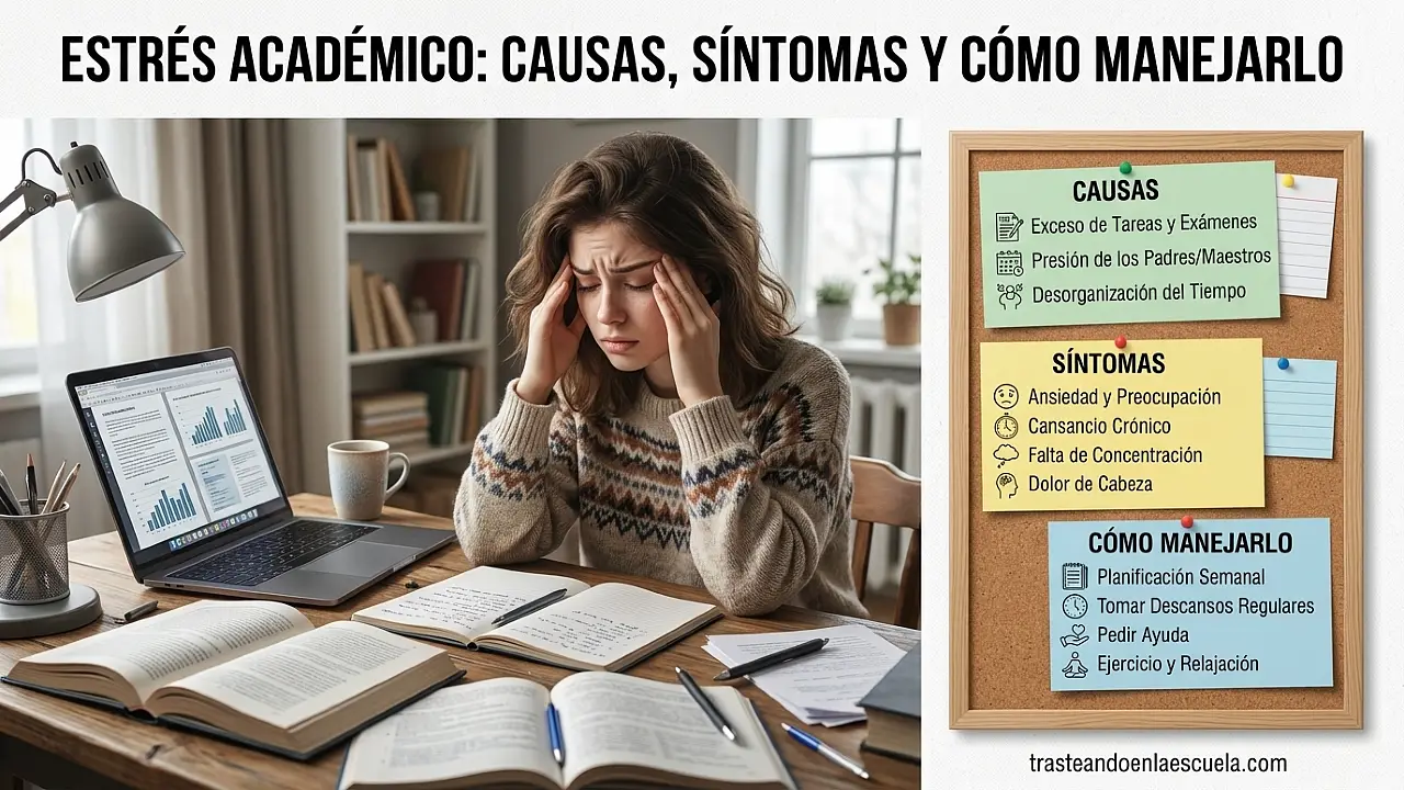 El estrés académico: causas, síntomas y cómo manejarlo