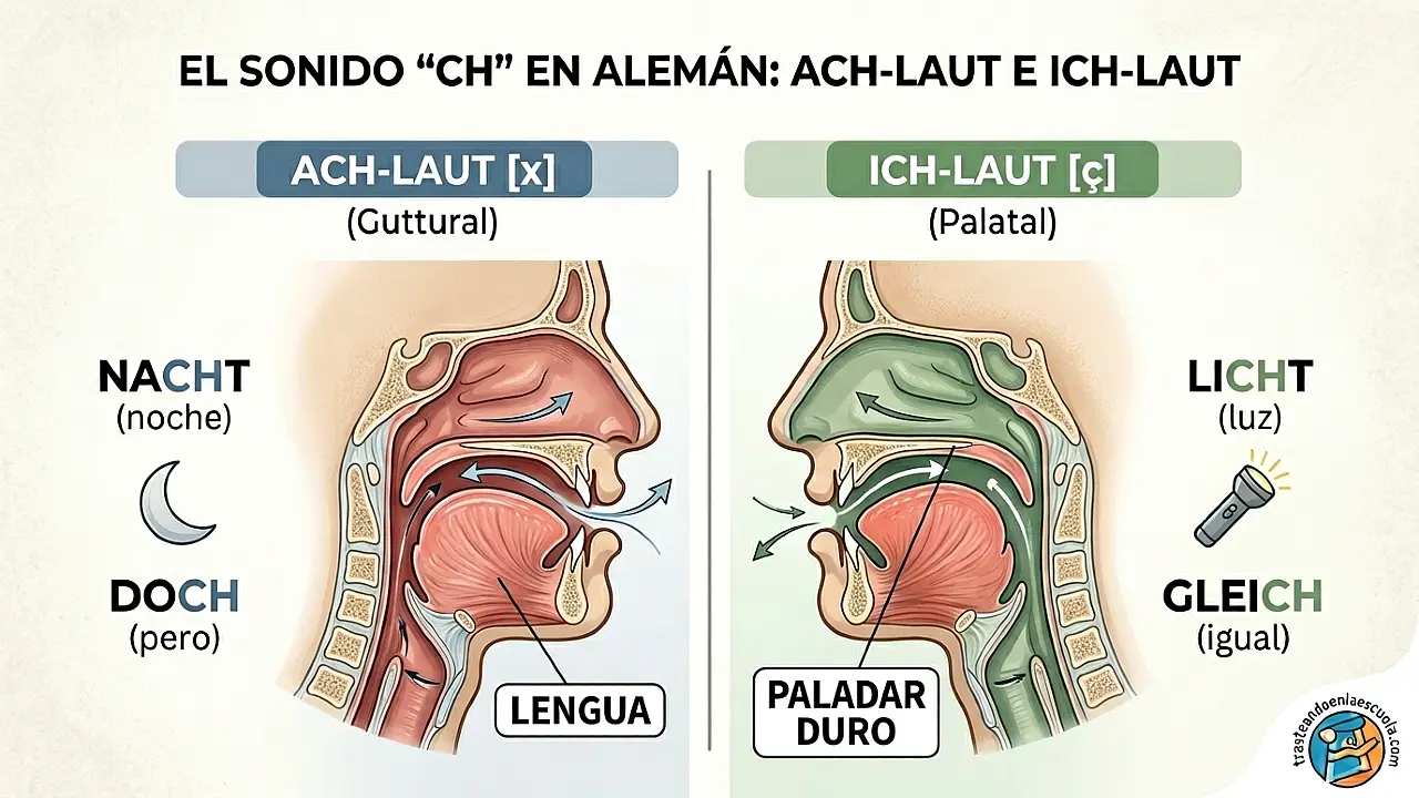 El sonido ch en alemán: ach-Laut e ich-Laut