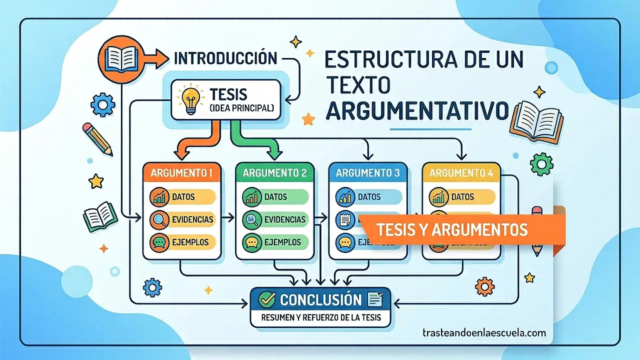 Estructura del texto argumentativo: tesis y argumentos