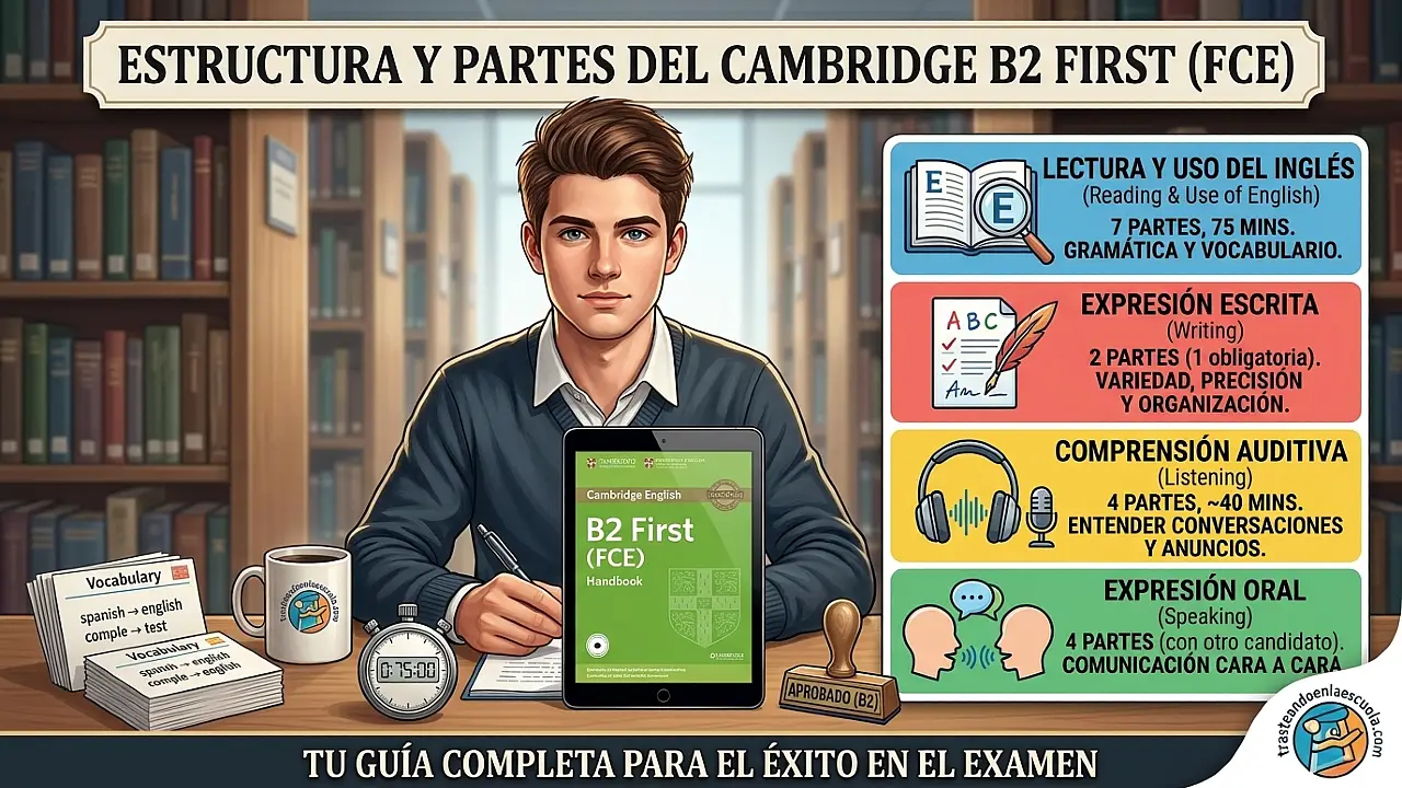 Estructura y partes del Cambridge B2 First (FCE)