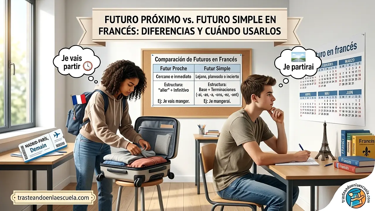 Futuro próximo vs futuro simple en francés: diferencias y cuándo usarlos