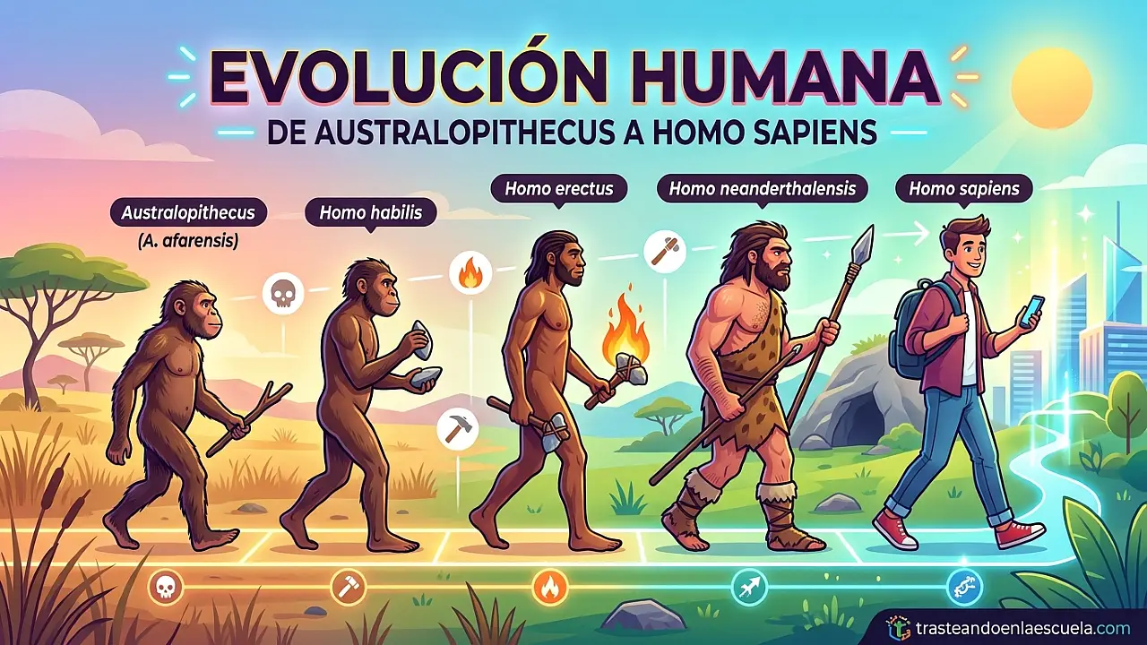 La evolución humana: del Australopithecus al Homo sapiens