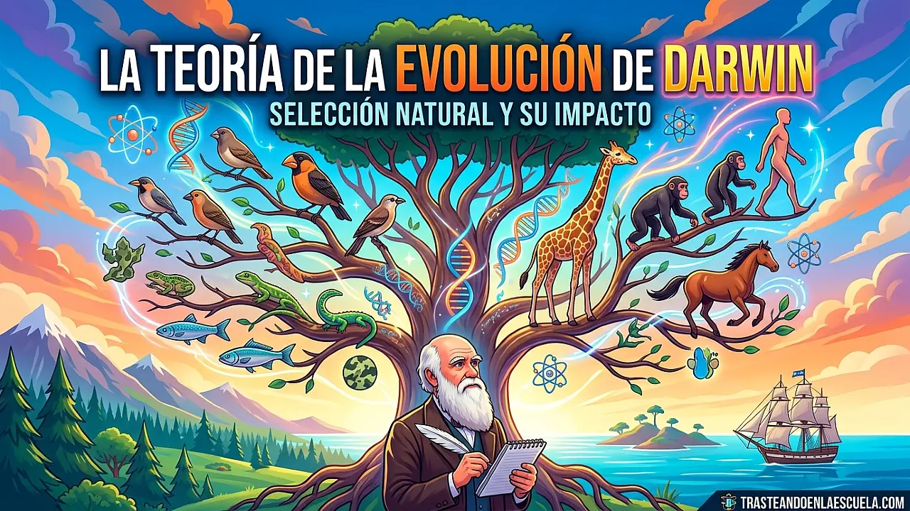 La teoría evolutiva de Darwin: selección natural y su impacto