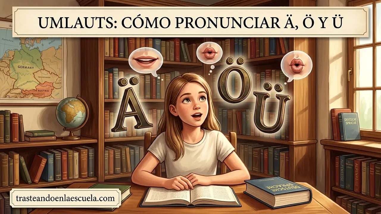 Las Umlauts: cómo pronunciar ä, ö y ü