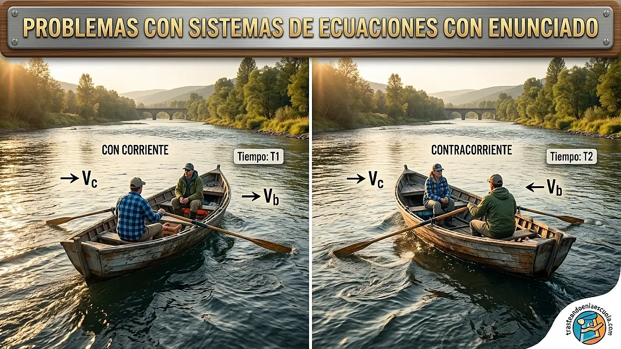 Problemas de sistemas de ecuaciones con enunciado