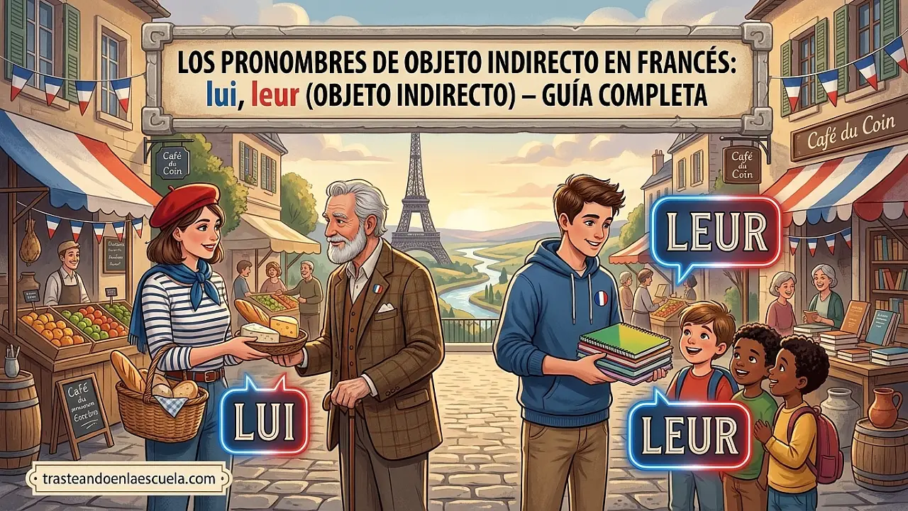 Pronombres COI en francés: lui, leur (objeto indirecto) – guía completa
