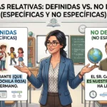 Relative clauses: defining vs non-defining (especificativas y explicativas)