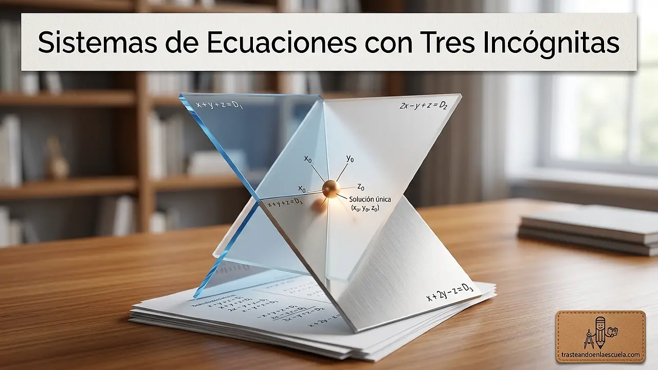 Sistemas de ecuaciones con tres incógnitas