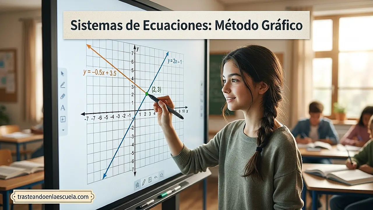Sistemas de ecuaciones: método gráfico
