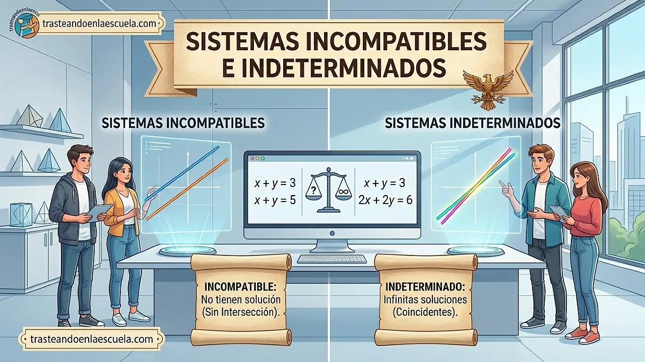 Sistemas incompatibles e indeterminados