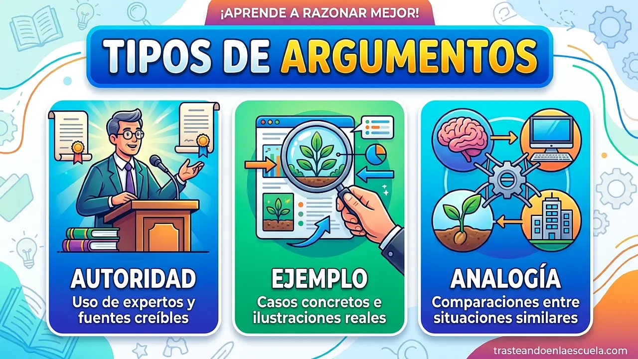 Tipos de argumentos: autoridad, ejemplo y analógico