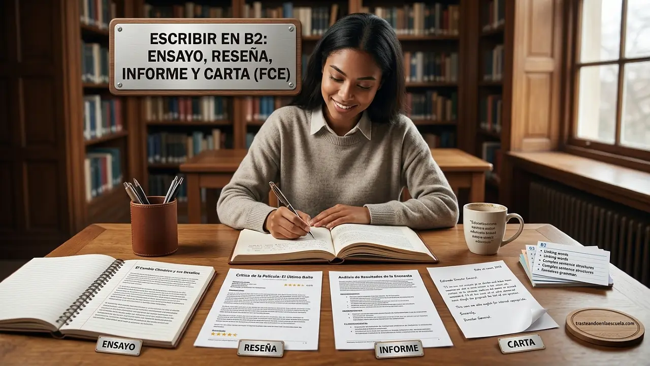 Writing B2: essay, review, report y letter (FCE)