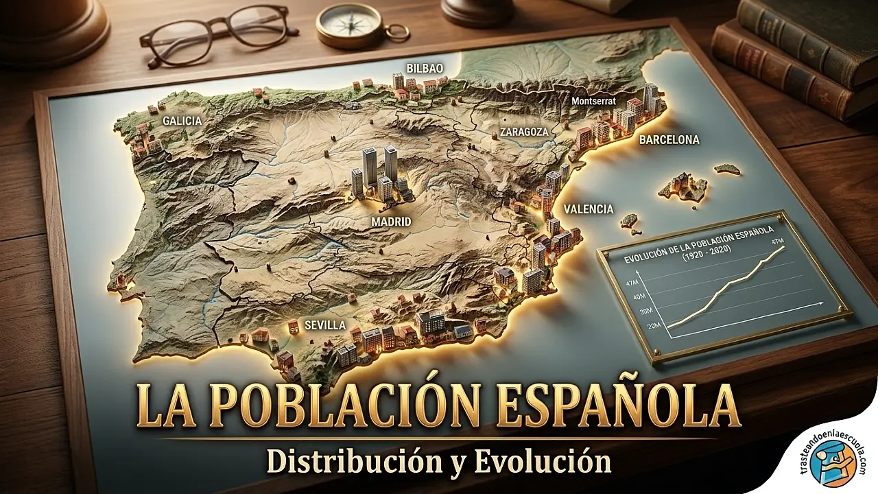 La población española: distribución y evolución