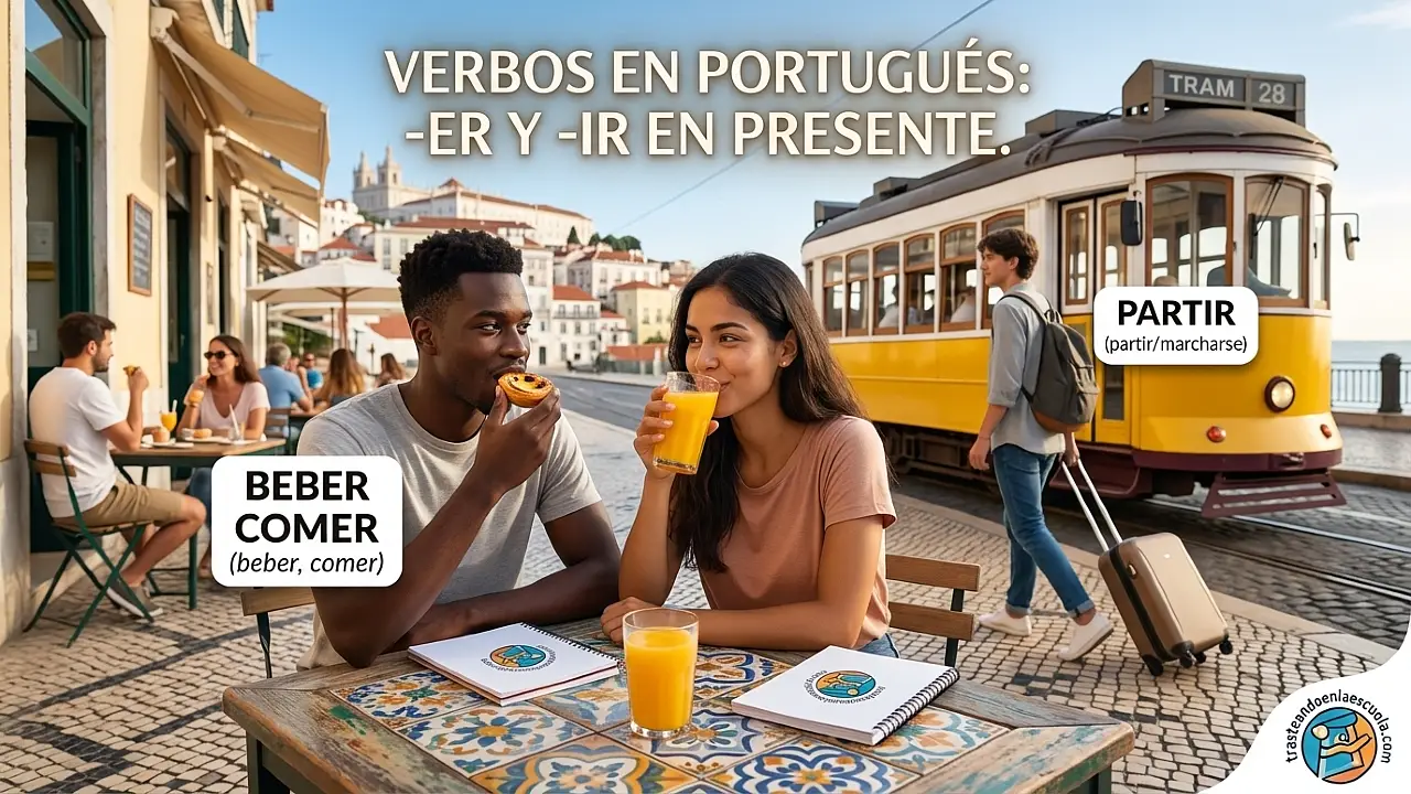 Verbos -er e -ir en presente en portugués: beber, comer, partir y más